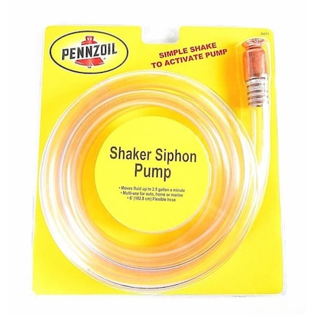 Custom Accessories Custom Accessories 8722373 Pennzoil Hand Operated Plastic 72 in. Siphon Pump 8722373